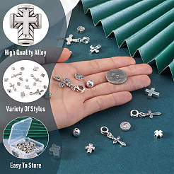 Perline in lega stile tibetano&nbsp;TIBEB-TA0001-17AS