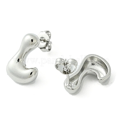 Pendientes de latón chapado en rack&nbsp;EJEW-S222-01P-L