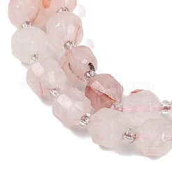 Нити бусин из натурального железистого кварца&nbsp;G-O201B-130F