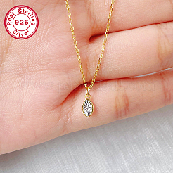 Ожерелье с подвеской в виде конского глаза с кубическим цирконием HS1308