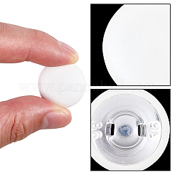 30 Stück 1-Loch-Aluminiumknöpfe aus PU-Leder&nbsp;BUTT-GF0004-12B