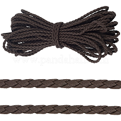 10 м круглый шнур из искусственной кожи с плетением&nbsp;WL-GF0001-32C-03