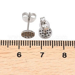 Ohrstecker-Beschläge aus Edelstahl 304&nbsp;STAS-P434-06A-P
