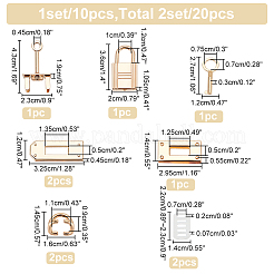 2 комплект застежек для сумок из сплава FIND-WR0006-89