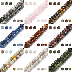 60шт натуральные бусины из красной яшмы&nbsp;G-YW0002-18A