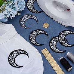 6 шт. полиэстеровые пришивные заплатки&nbsp;DIY-GO0002-70