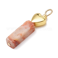 Натуральный агат с сумасшедшим кружевом/картографический камень/цветочный амазонит/деревянный кружевной камень прямоугольные подвески PALLOY-JF02973