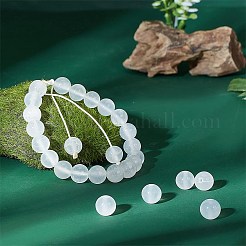 1 нить бусины из натурального селенита&nbsp;G-CA0001-78C