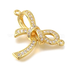 Покрытие стойки латунь проложить прозрачный кубический цирконий бант соединитель подвески&nbsp;KK-I716-28G