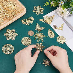 130 шт. 13 стиля железных филигранных соединительных звеньев DIY-AR0004-05