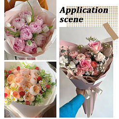 114 Stück quadratisches Geschenkpapier aus Baumwolle für Blumensträuße&nbsp;AJEW-SP0004-30D