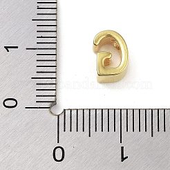 304ステンレスペンダント  24KGP本金メッキ  文字g  8x5.5x4mm  穴：1.6mm&nbsp;STAS-S137-01G-G