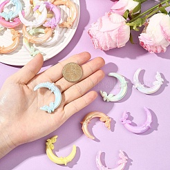 20 шт. непрозрачные акриловые бусины с УФ-покрытием&nbsp;PACR-YW0001-50