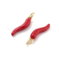 Подвески из латуни с эмалью в стойку&nbsp;KK-G512-21G