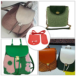 Kit di accessori per borse a tracolla in pelle PU lavorate a mano all'uncinetto&nbsp;DIY-CL0002-52A