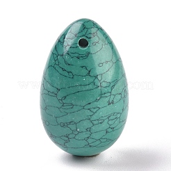 Pendentifs de turquoise synthétique&nbsp;G-P438-F-06