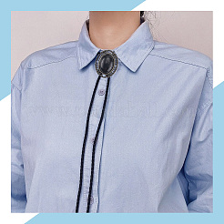 2 шт. 2-х цветное ожерелье-лариат из искусственной кожи NJEW-GF0001-15