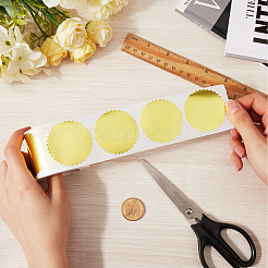 Бумажные самоклеящиеся пустые наклейки с зубчатыми краями&nbsp;DIY-WH0504-151A