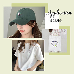 24 шт. 12 стиля панда компьютерная вышивка ткань приклеиваемые/пришивные нашивки&nbsp;DIY-AR0004-65