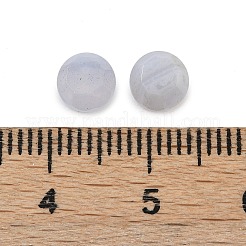 Натуральный голубой агат шнурка кабошоны G-B146-01B