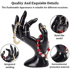 Schaufensterpuppenhalter aus Kunststoff für Handschmuck&nbsp;RDIS-WH0009-013A-WH