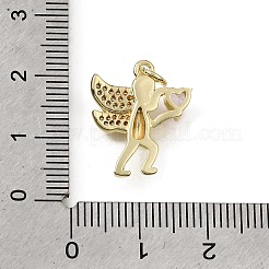 Messing micro pave klare zirkonia anhänger&nbsp;CU-L001-14G-03