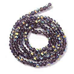 Chapelets de perles en verre transparent électrolytique&nbsp;EGLA-A046-01A-11