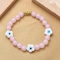 Женские эластичные браслеты из латуни BJEW-F515-02G