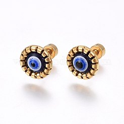 Заглушки для мочки уха из нержавеющей стали 304 EJEW-H362-04G