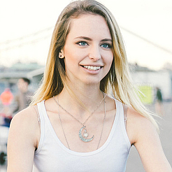 3 шт. 3-цветный платиновый сплав с подвеской в виде полумесяца NJEW-AN0001-31