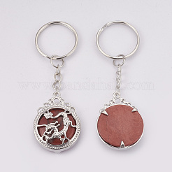 Natürlicher roter Jaspis keychain&nbsp;KEYC-P041-C010