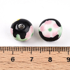 Фарфоровые бусины ручной работы&nbsp;PORC-N009-05F