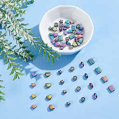 60 шт. 6-х стильная стойка с покрытием радужного цвета FIND-BC0002-74