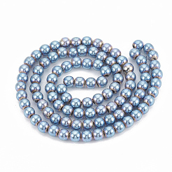 Гальванизировать немагнитных синтетический гематит бисер пряди G-N0318-16-A