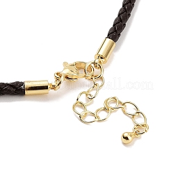 Geflochtene runde Kunstlederarmbänder herstellen&nbsp;BJEW-H610-01G-09