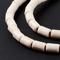 Синтетических нитей бирюзовые бусы TURQ-G120-4x6mm-12