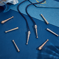 8 шт. 4-х стильные наконечники для шнура из сплава&nbsp;FIND-ME0001-09