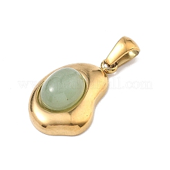 Естественный зеленый авантюрин подвески&nbsp;G-C278-01G-09