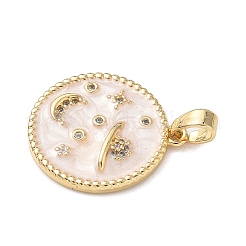 Латунные микро проложить кубического циркония подвески&nbsp;KK-P334-24G-02