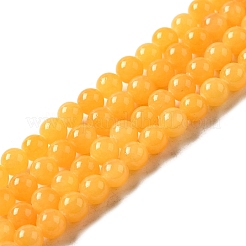 Abalorios de jade natural de mashan hebras&nbsp;X-DJAD-6D-07