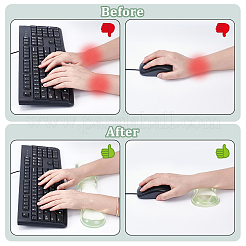 2 шт. 2 стильных силиконовых подставки под запястья для мыши и коврик для клавиатуры&nbsp;AJEW-NB0008-30A