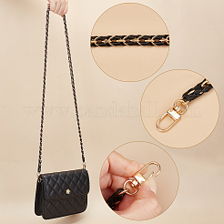Chaîne de sac en cuir pu et alliage&nbsp;FIND-WH0040-16A