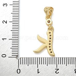 Латунные микро проложить кубического циркония подвески KK-M319-02G-K