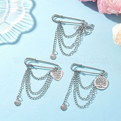 3 шт. брошь-подвеска из сплава&nbsp;JEWB-BR00194