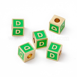 Cremagliera smalto perle di ottone placcatura&nbsp;KK-B060-04G-02D