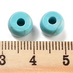 Окрашенные синтетические бирюзовые бусины G-C134-03C-02