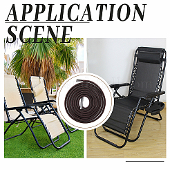 Круглый сменный эластичный шнур из полиэстера для кресла с откидной спинкой для патио&nbsp;OCOR-WH0082-107