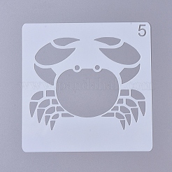 Modelli di stencil per dipingere disegni in plastica&nbsp;DIY-WH0158-18