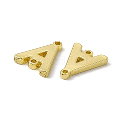 Dijes de conector de letras de latón chapado en rack&nbsp;KK-C007-38G-A