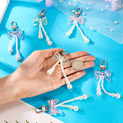 6 шт. 3-цветный АБС-пластик&nbsp;AJEW-TA0002-30